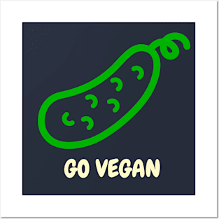 Go Vegan Posters and Art